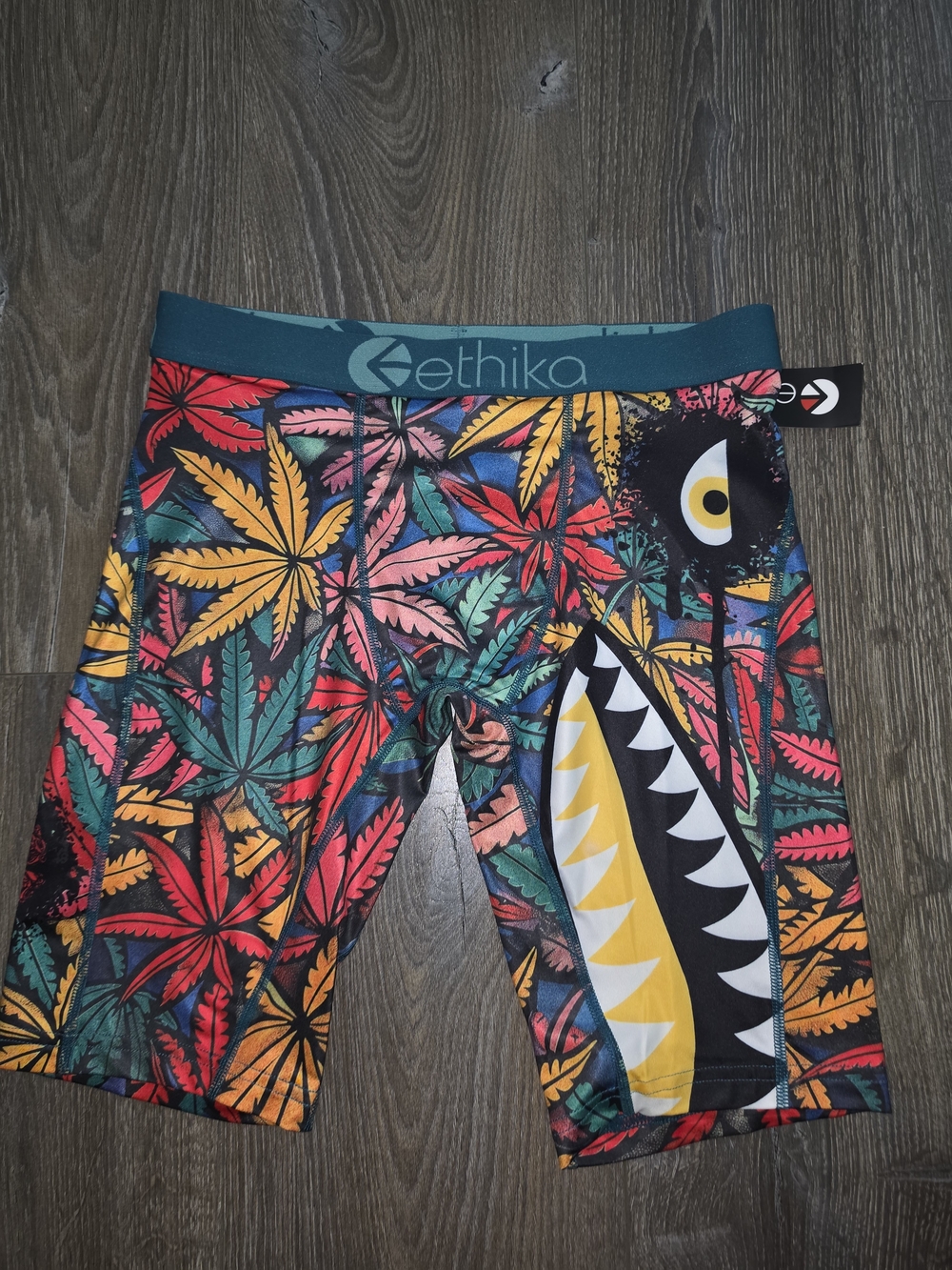 ethika Men S' Tropical Leaf & Shark Underwear NWT